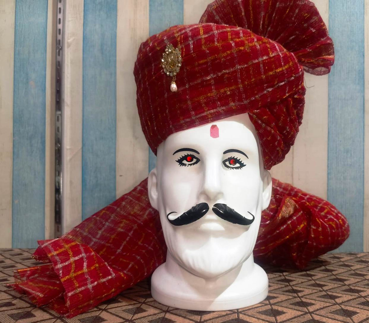 Rajasthani Pagdi,Rajasthani Safa Turban, Traditional Indian Groom Headwear, Royal Wedding Pagdi