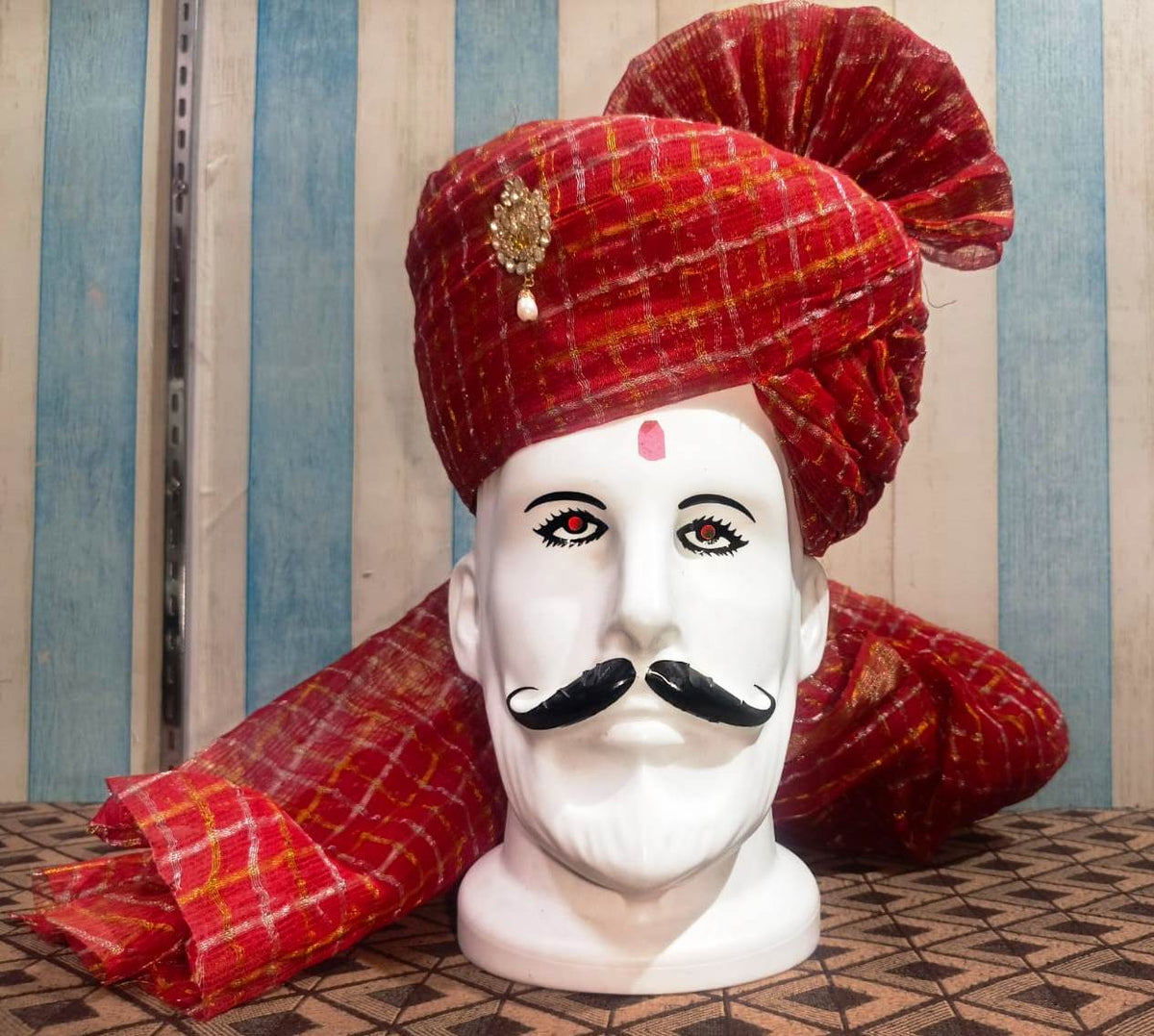 Rajasthani Pagdi,Rajasthani Safa Turban, Traditional Indian Groom Headwear, Royal Wedding Pagdi