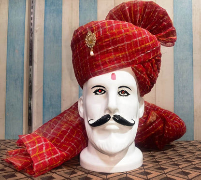 Rajasthani Pagdi,Rajasthani Safa Turban, Traditional Indian Groom Headwear, Royal Wedding Pagdi