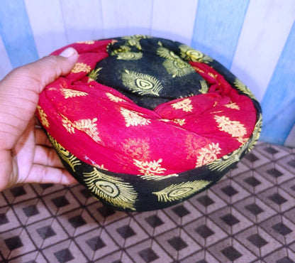 Rajasthani designing Pagdi,Rajasthani Safa Turban, Traditional Indian Groom Headwear, Royal Wedding Pagdi
